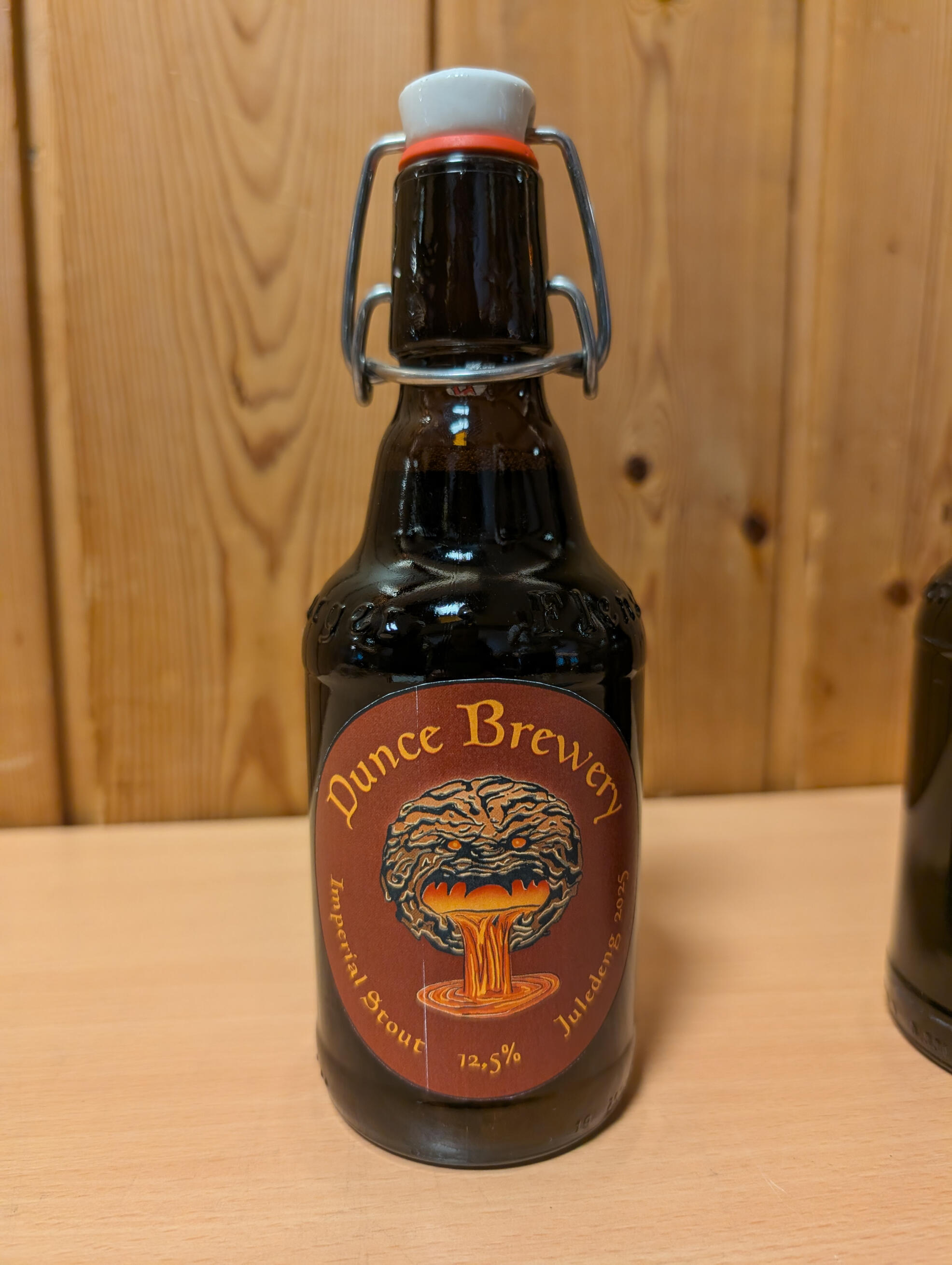 A bottle of Imperial Stout by Dunce Brewery