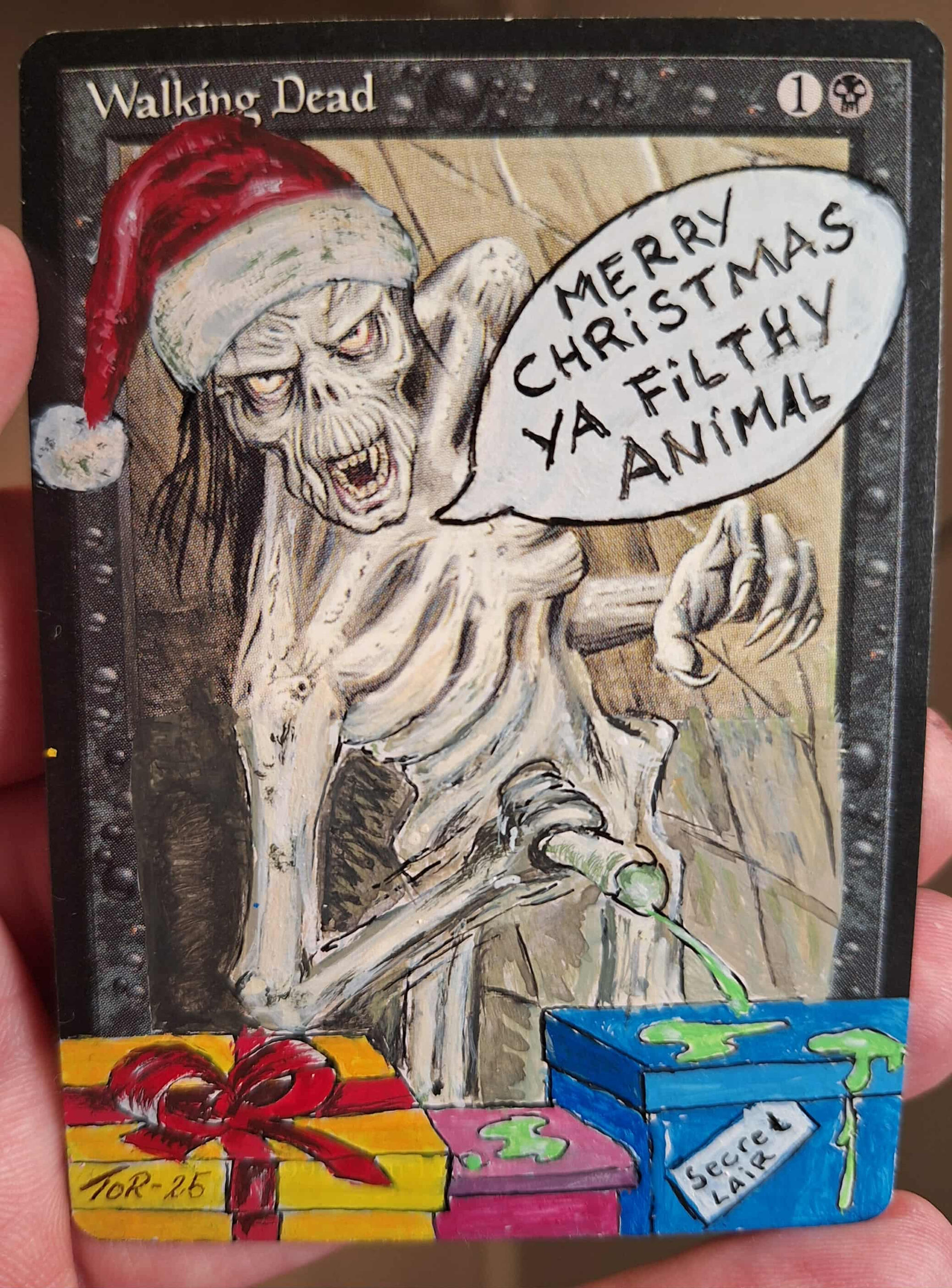 Altered Walking Dea Walking Dead altered by Tor Skogen to depict his opinions on Secret Lairs and modern Magic