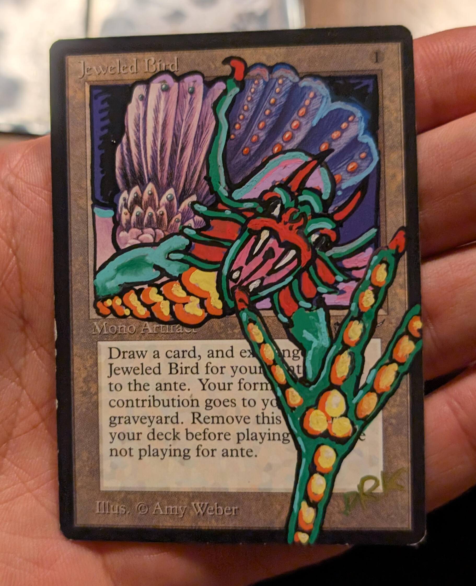 Altered Jeweled Bird Altered Jeweled Bird by Daniel depicting a Shivan Dragon