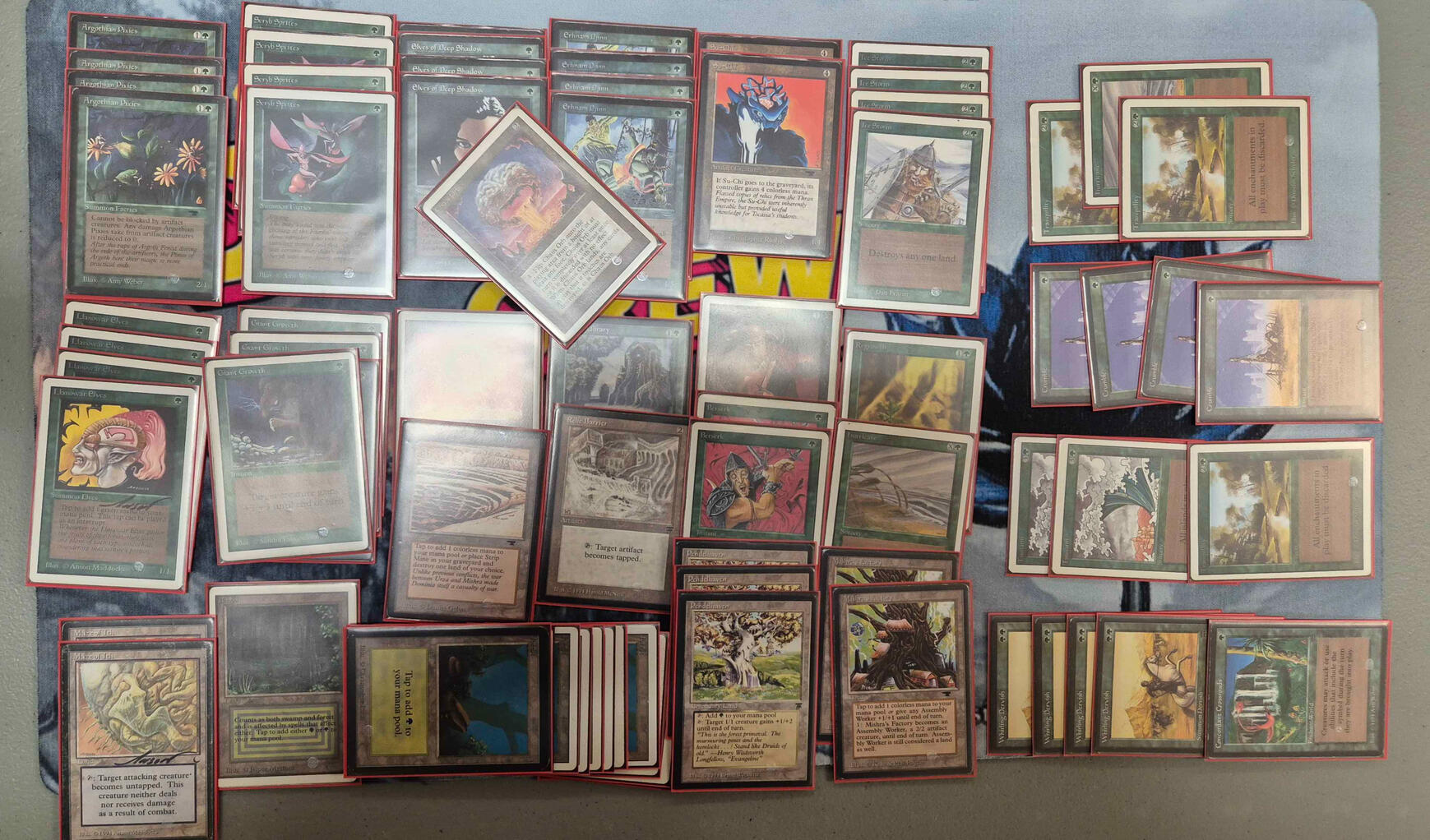 Vincent's deck Powerless and Gentleman Mean Green