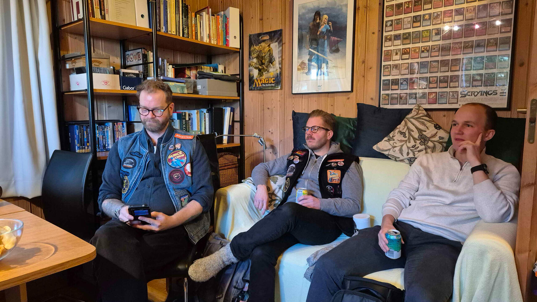 Signs stating: "Democratic Dance, smoking forbidden."