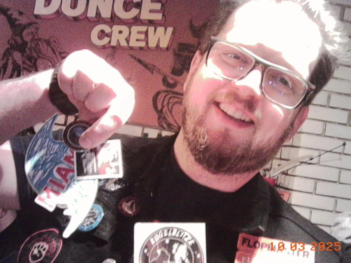 Signs stating: "Democratic Dance, smoking forbidden."