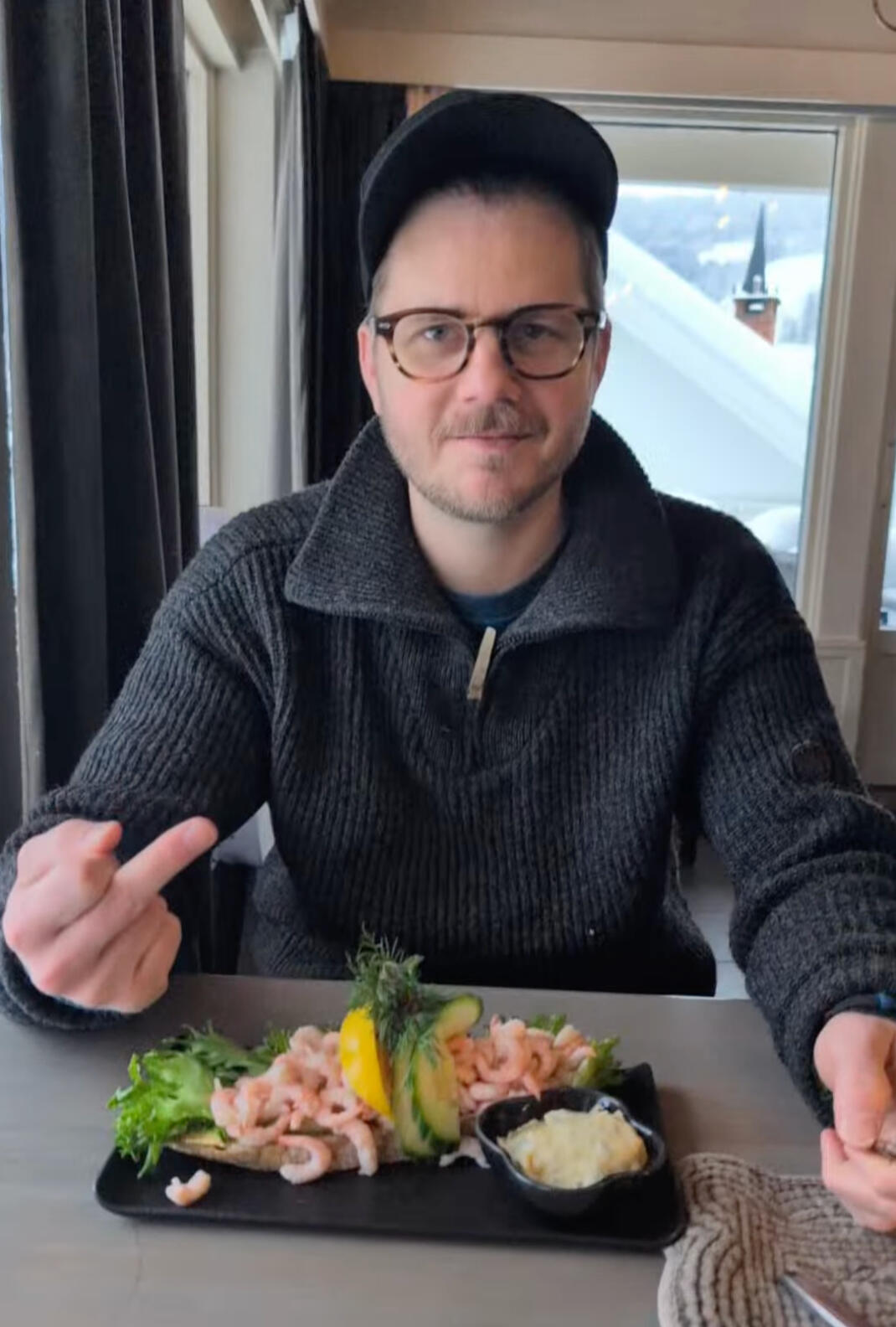 Signs stating: "Democratic Dance, smoking forbidden."