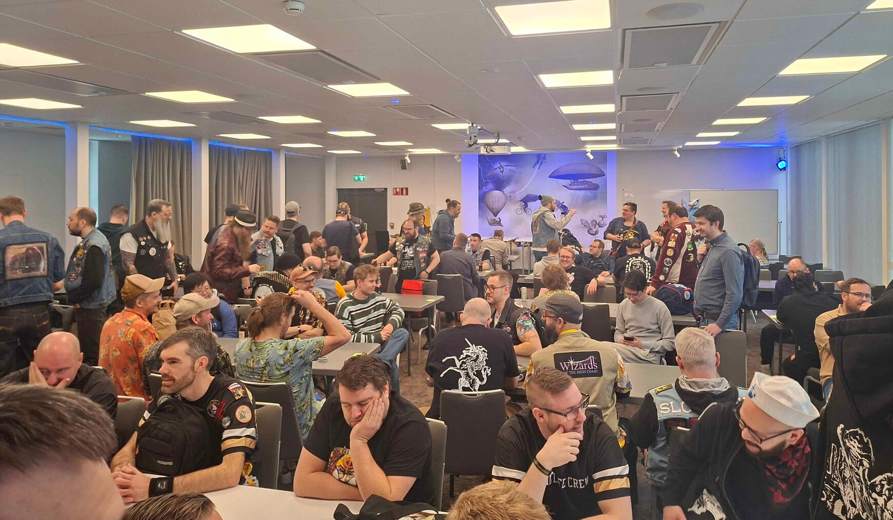 Democratic dance, smoking forbidden Signs stating: "Democratic Dance, smoking forbidden."