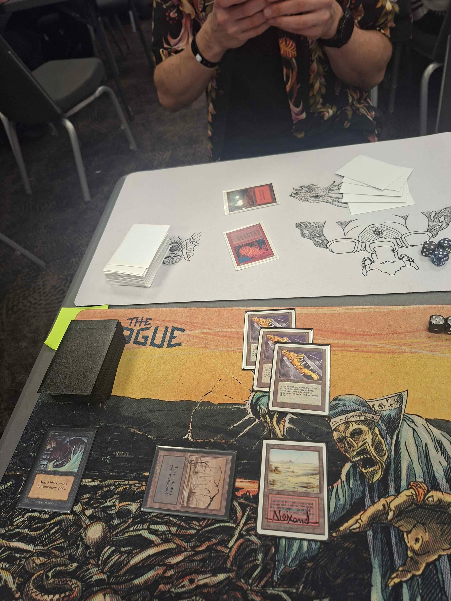 Signs stating: "Democratic Dance, smoking forbidden."